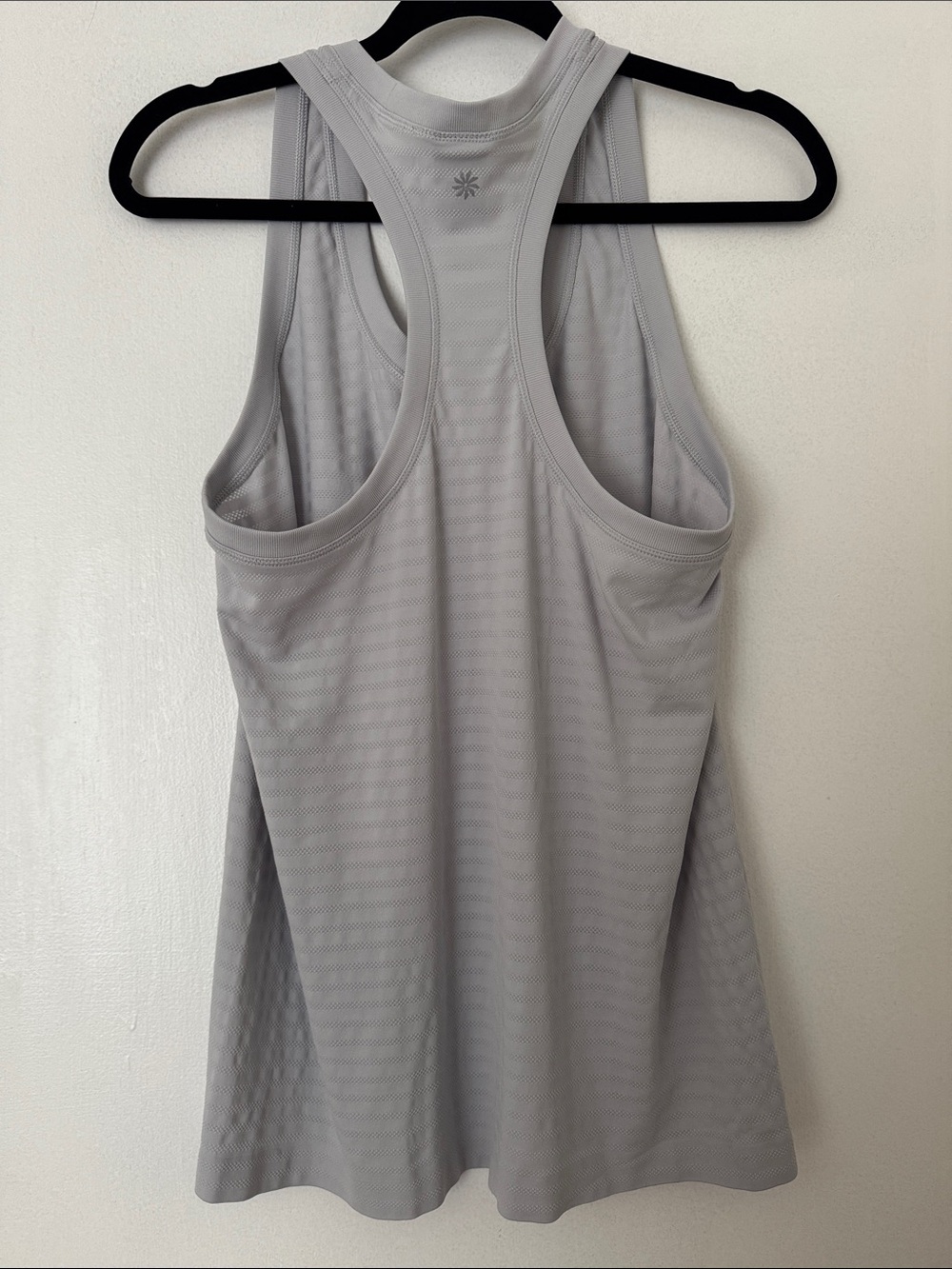 Athleta Light Gray Textured Racerback Tank - Picture 3 of 4
